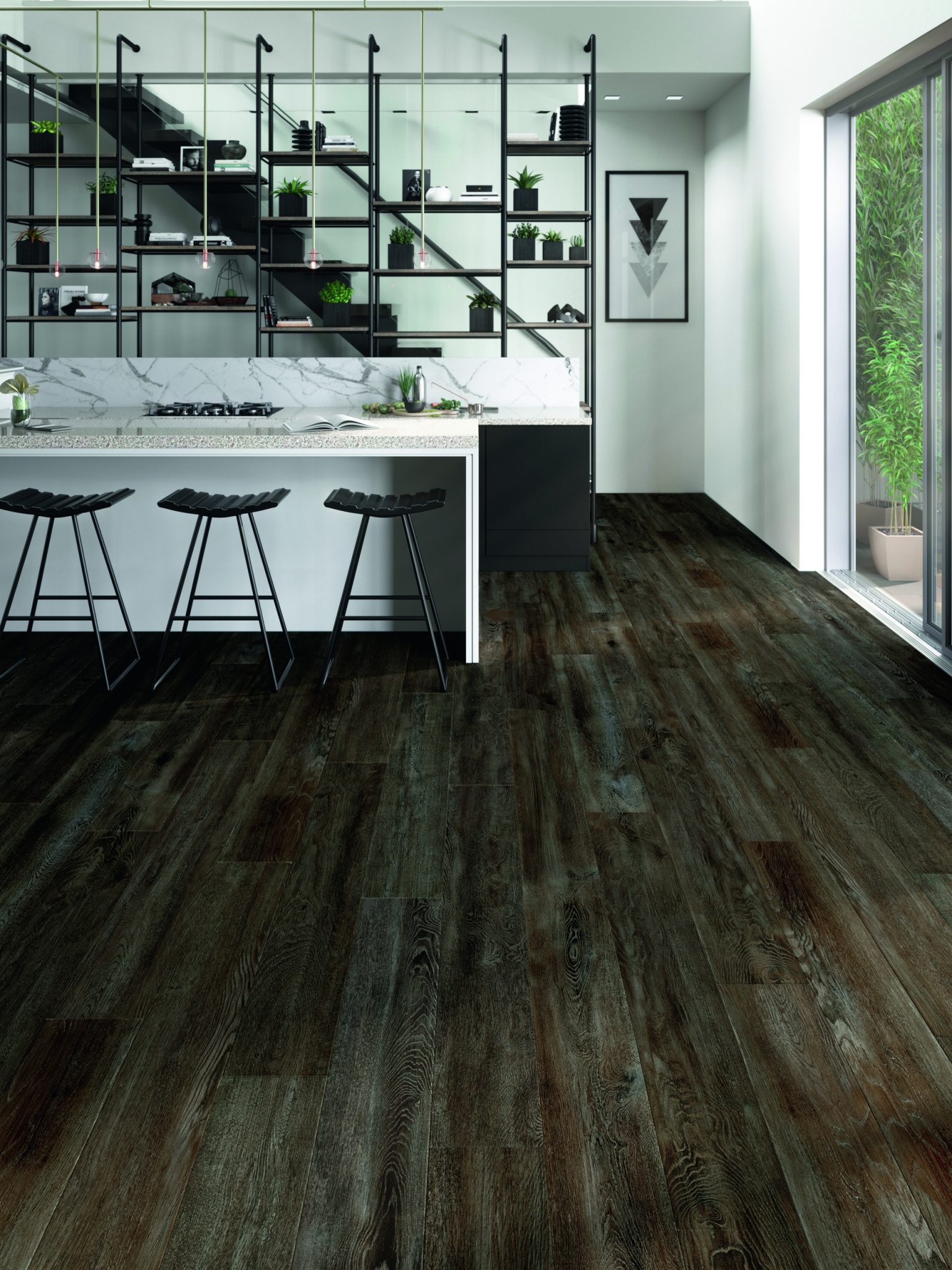 Adhesive vinyl floor Moduleo Impress Santa Cruz Oak 59963