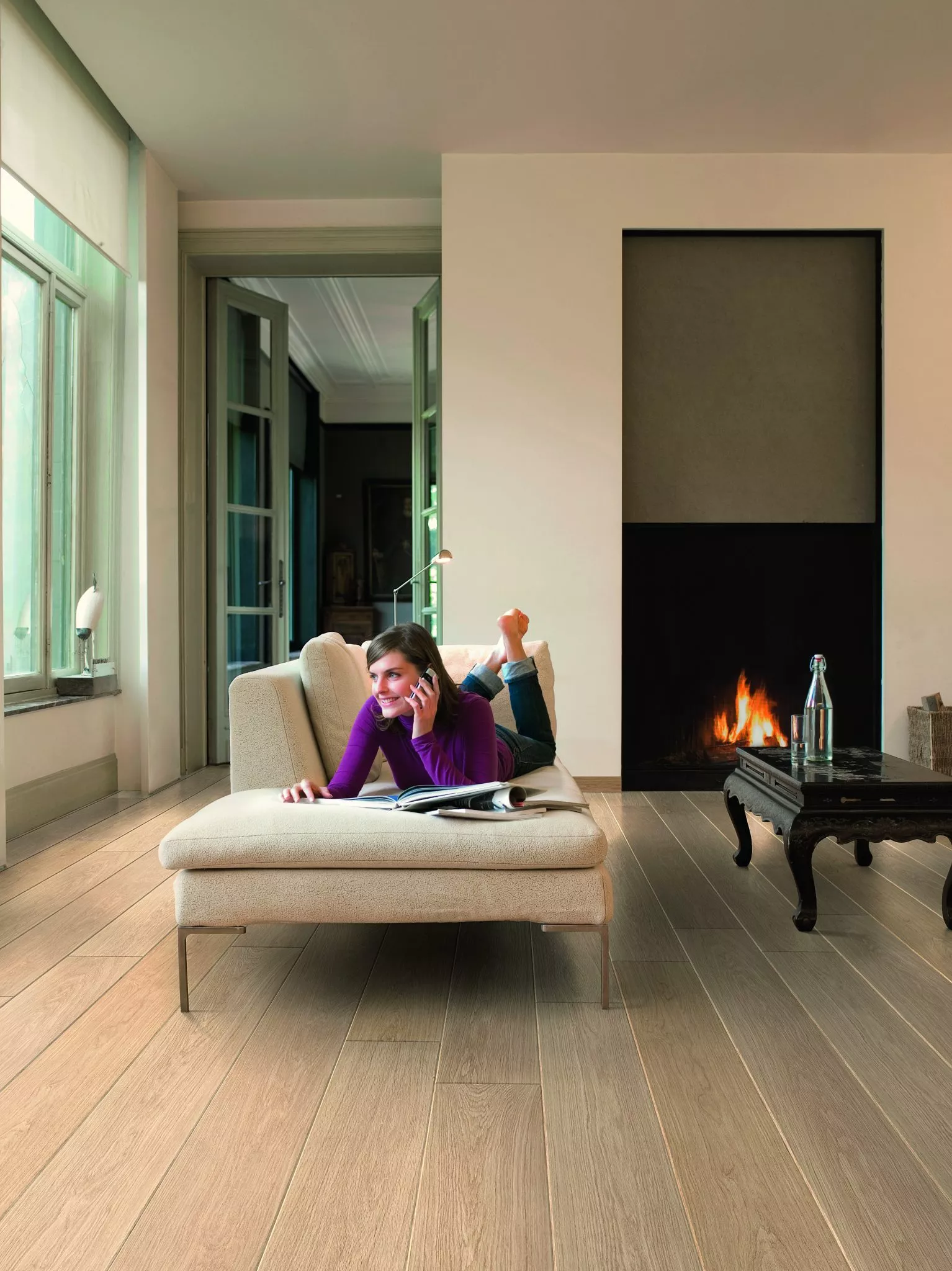 Quick-Step lamināts Largo White varnished oak LPU1283 32. klase