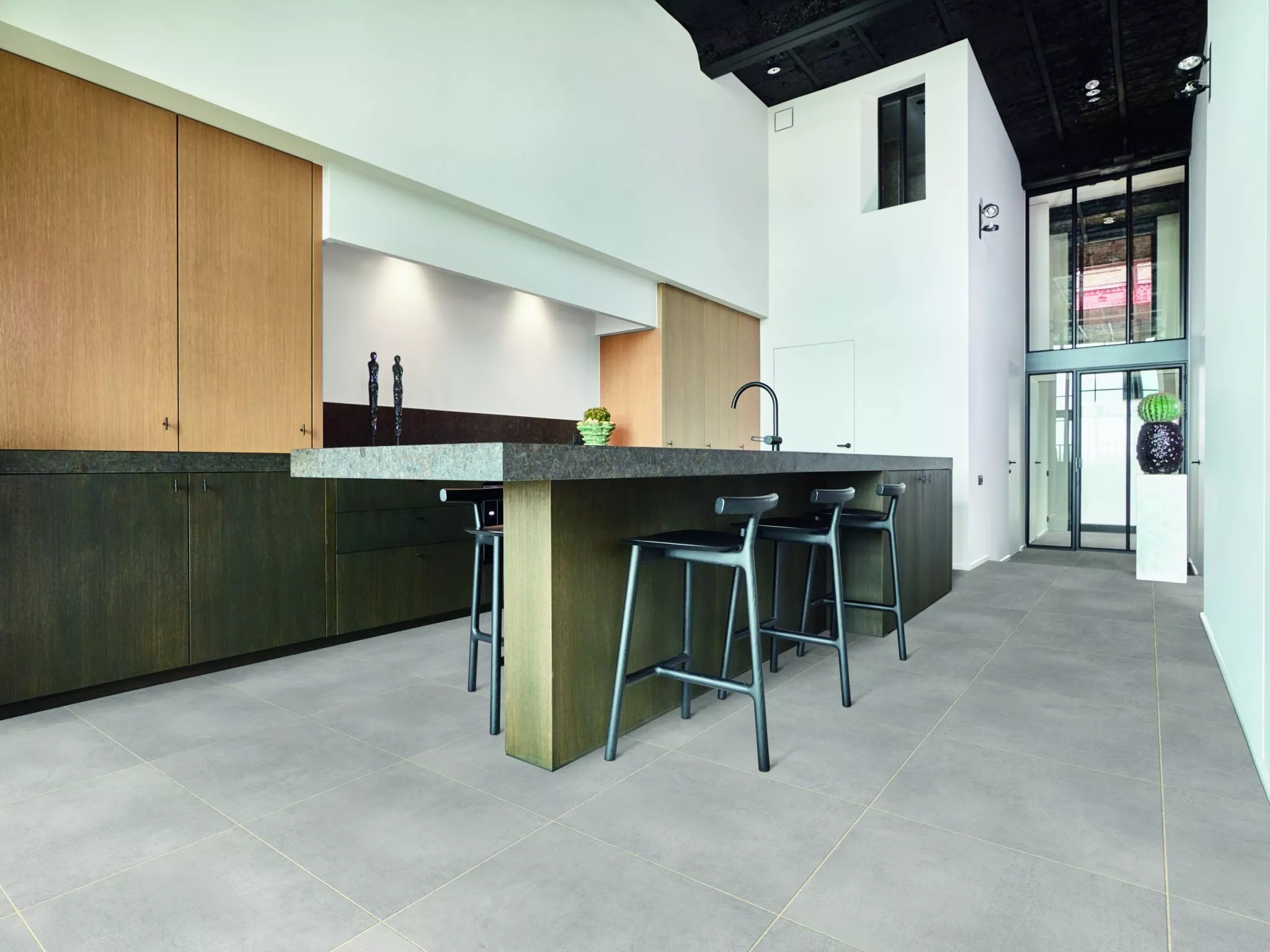 Adhesive vinyl floor Moduleo Transform Hoover Stone 46916