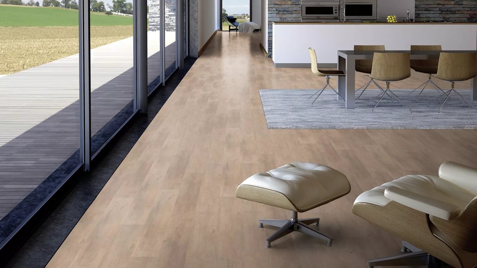 Vinila grīda Wicanders Hydrocork Sawn Bisque Oak B5P3001