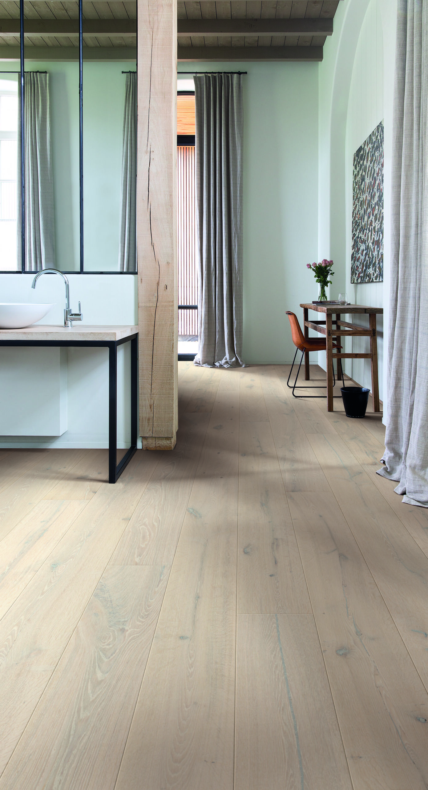 Trīsslāņu parkets Quick-Step Imperio Everest white oak extra matt IMP3793S