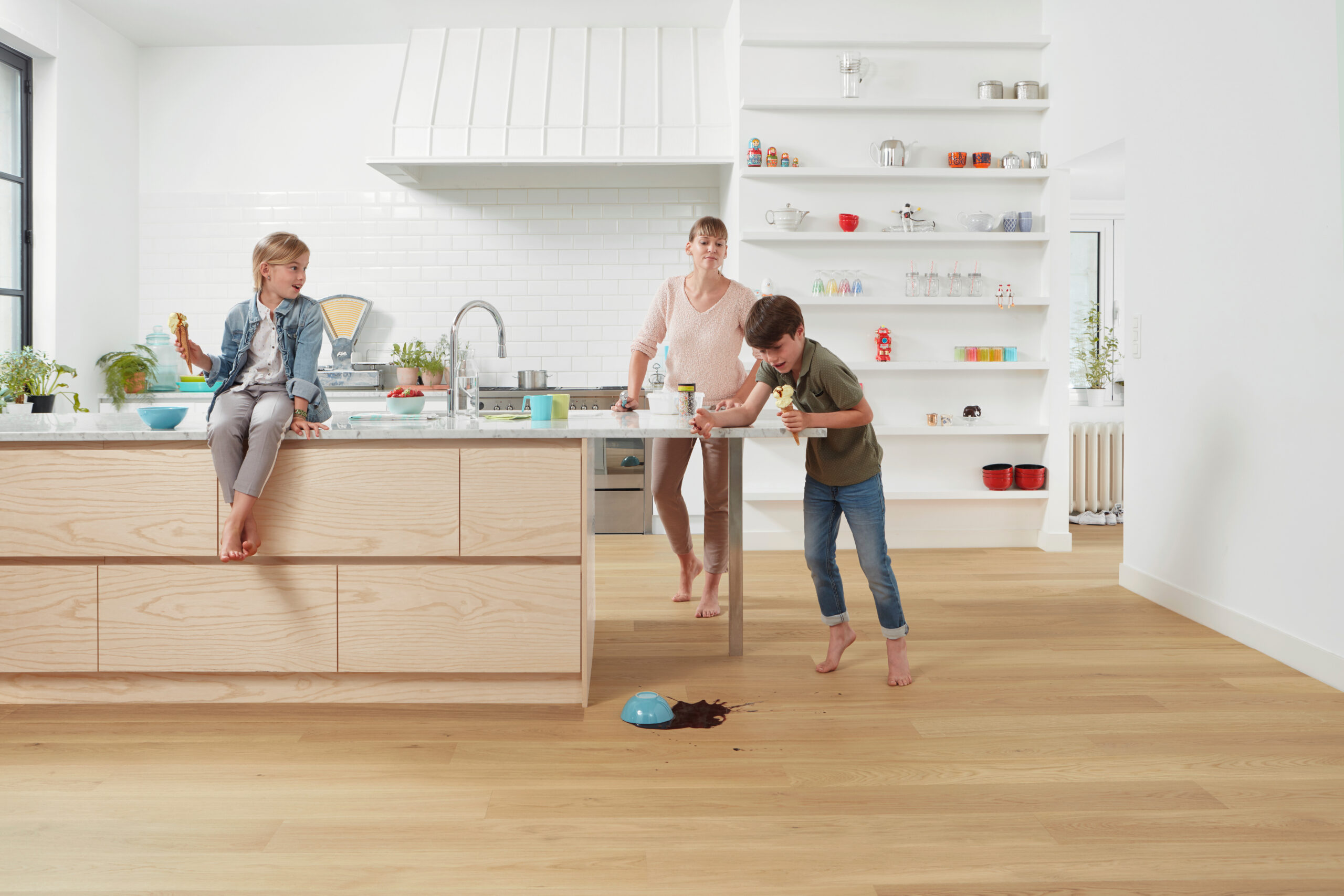 Trīsslāņu parkets Quick-Step Palazzo Refined oak extra matt PAL3095S