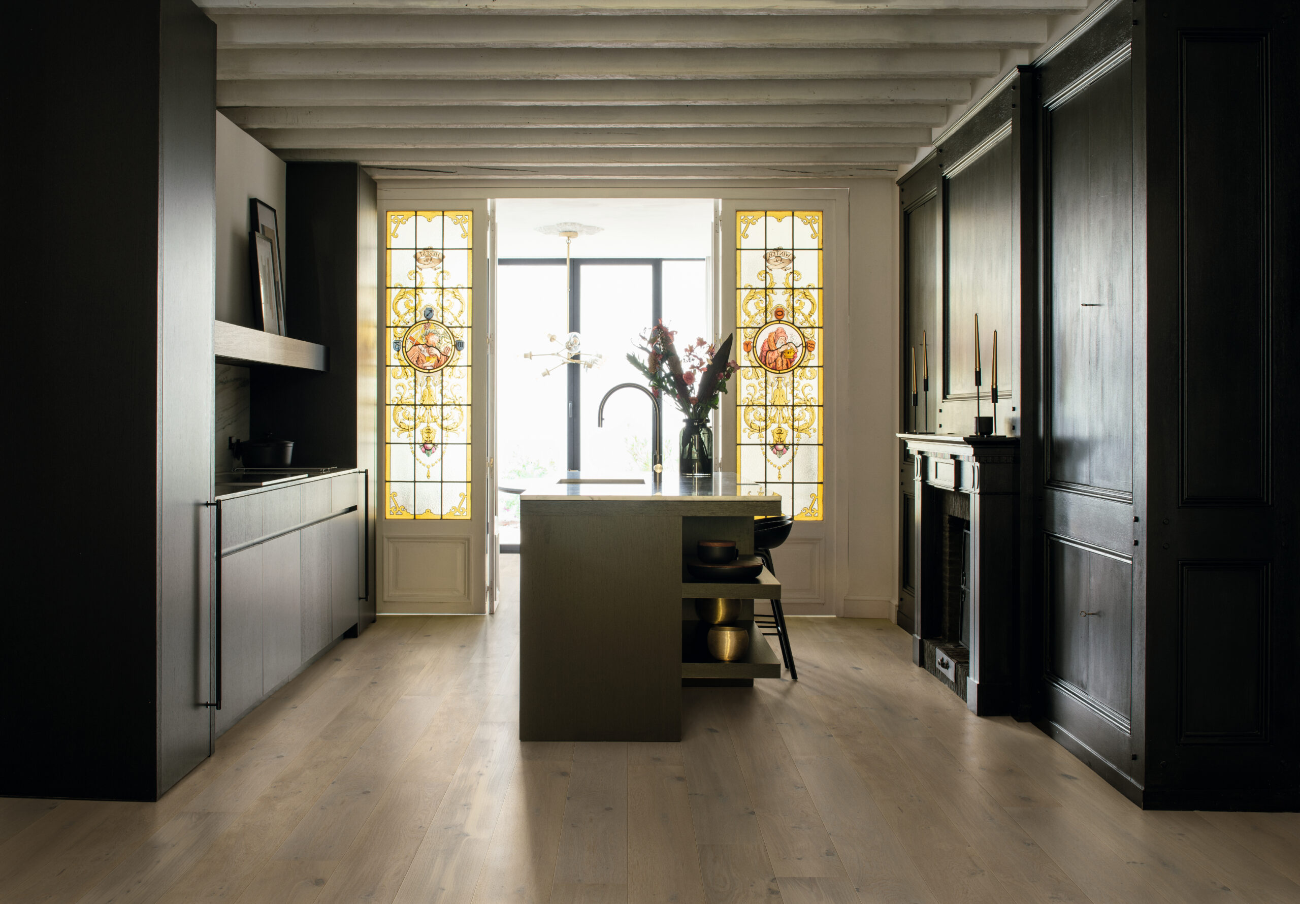 Trīsslāņu parkets Quick-Step Compact Grande Wintry forest oak extra matt COMG3854