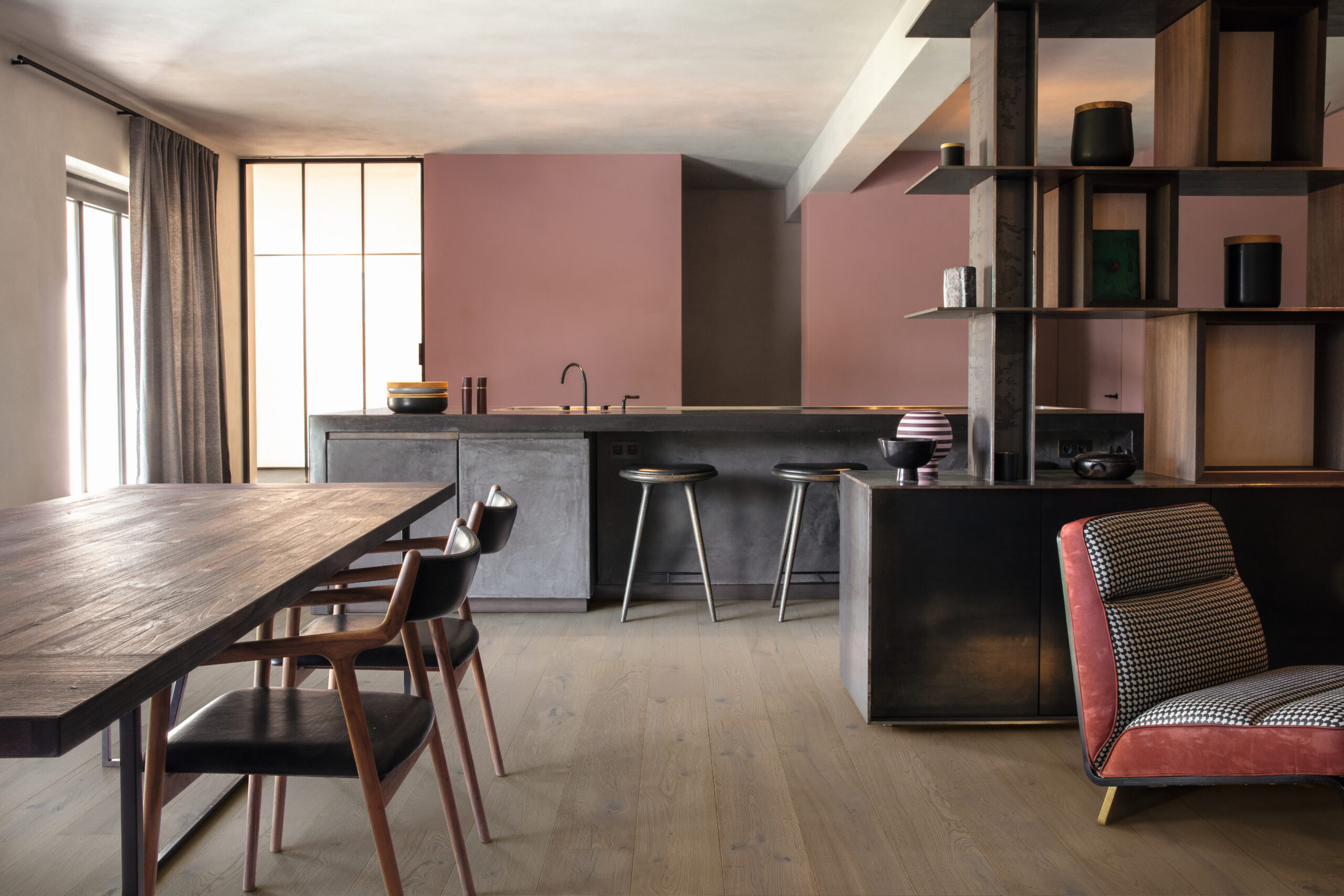 Trīsslāņu parkets Quick-Step Compact Grande Cotton grey oak extra matt COMG5112 Interior02