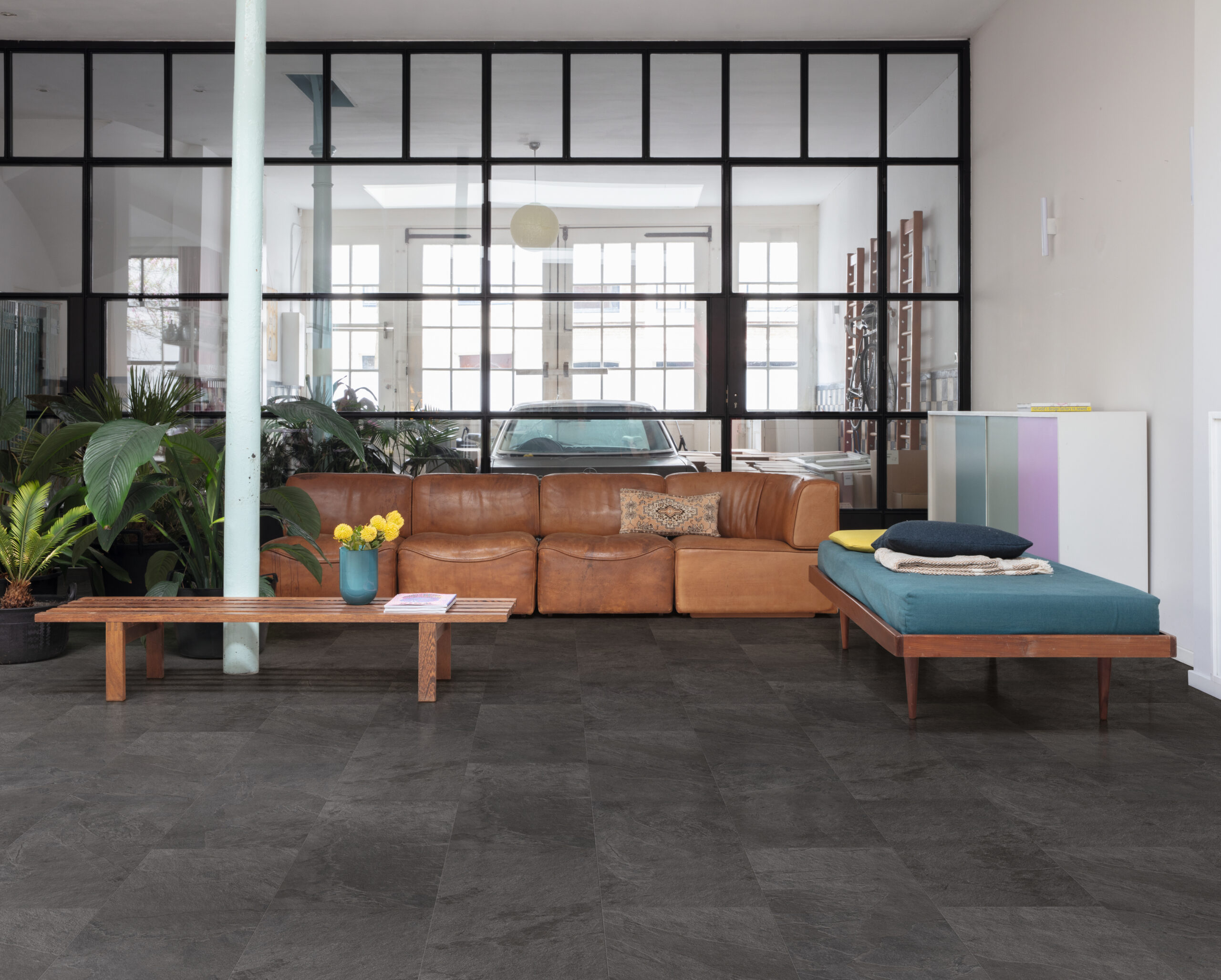 Vinila grīda Quick-Step Oro Black slate AVSTU40035