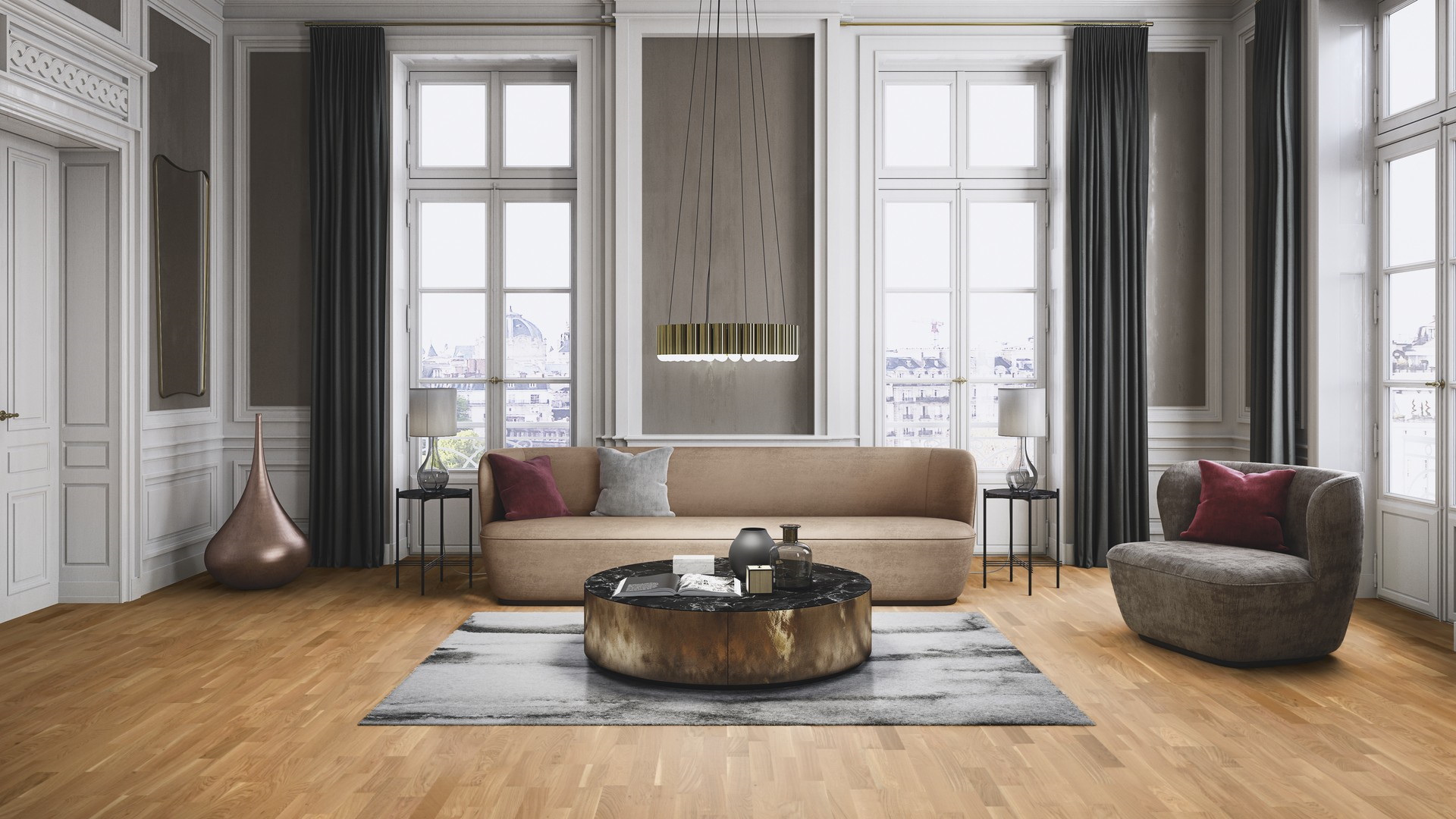 3-layer parquet BOEN 4-layer oak Soft Brown