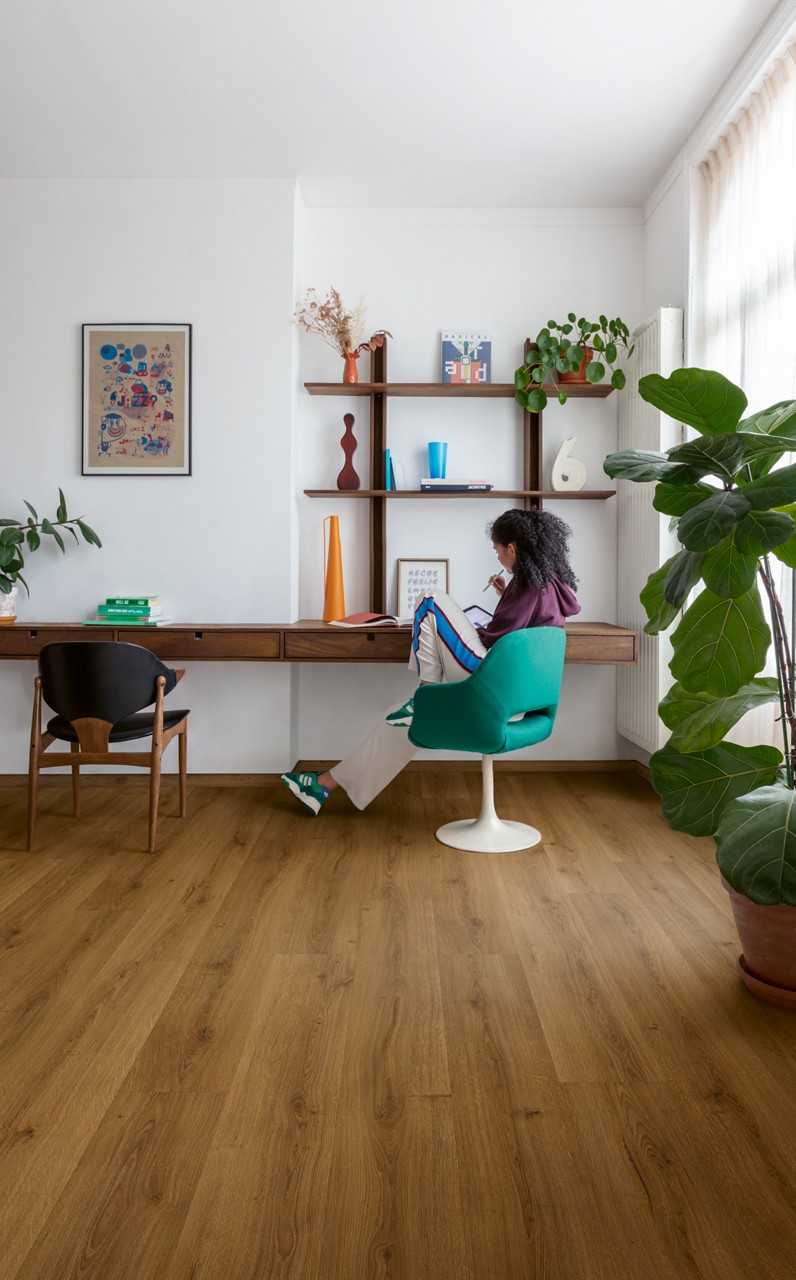 Vinila grīda Quick-Step Bloom Botanic caramel oak AVMPU40315