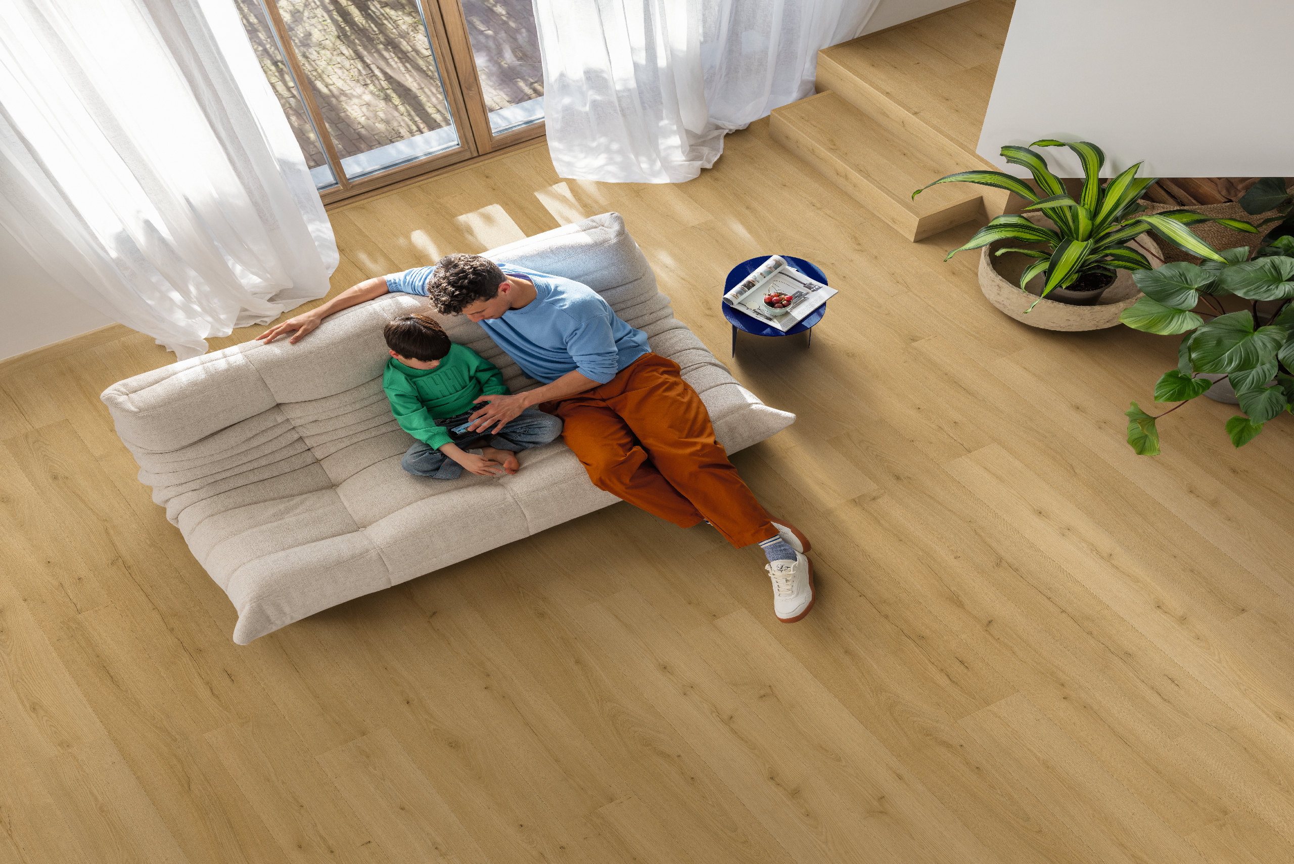 Vinila grīda Quick-Step Bloom Brushed Oak Honey AVMPU40318